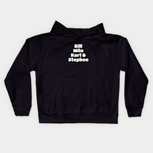 Descendents Band Member White Type Kids Hoodie